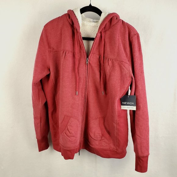 Nevada womens full zip lined jacket with hoodie size L - Picture 1 of 7